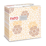 Fato - Tovaglioli carta dry, airlaid, effetto tessuto, confezione da 50 tovaglioli, 40X40 piegati in 4 formati, Decoro Tropicana