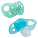 Ciucci per bambini Twistshake – Confezione da 2 | Forma ortodontica | Ultraleggero | Tettarella in morbido silicone | Senza BPA | Adatto a bambini dai 6 mesi | Blu Verde