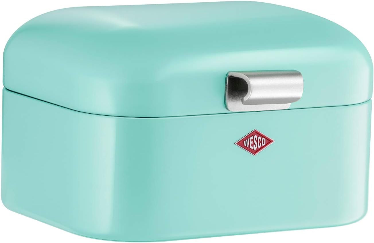 Wesco 235 001 Mini cestino per il pane Grandy 17 x 18 x 12 cm (L/L/A) rosa, acciaio inossidabile Contenitori per alimenti Naty Shop Menta