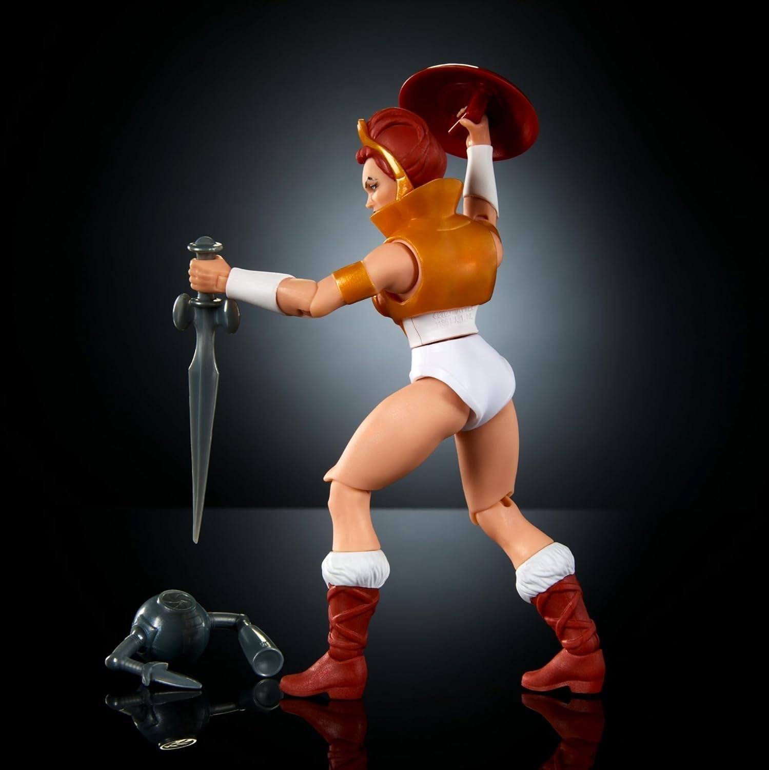 Masters of the Universe Origins Toy Cartoon Teela Action Figure Alta circa 14 cm Motu Heroine Accessorio e Mini Comic HYD27 Action Figure Naty Shop