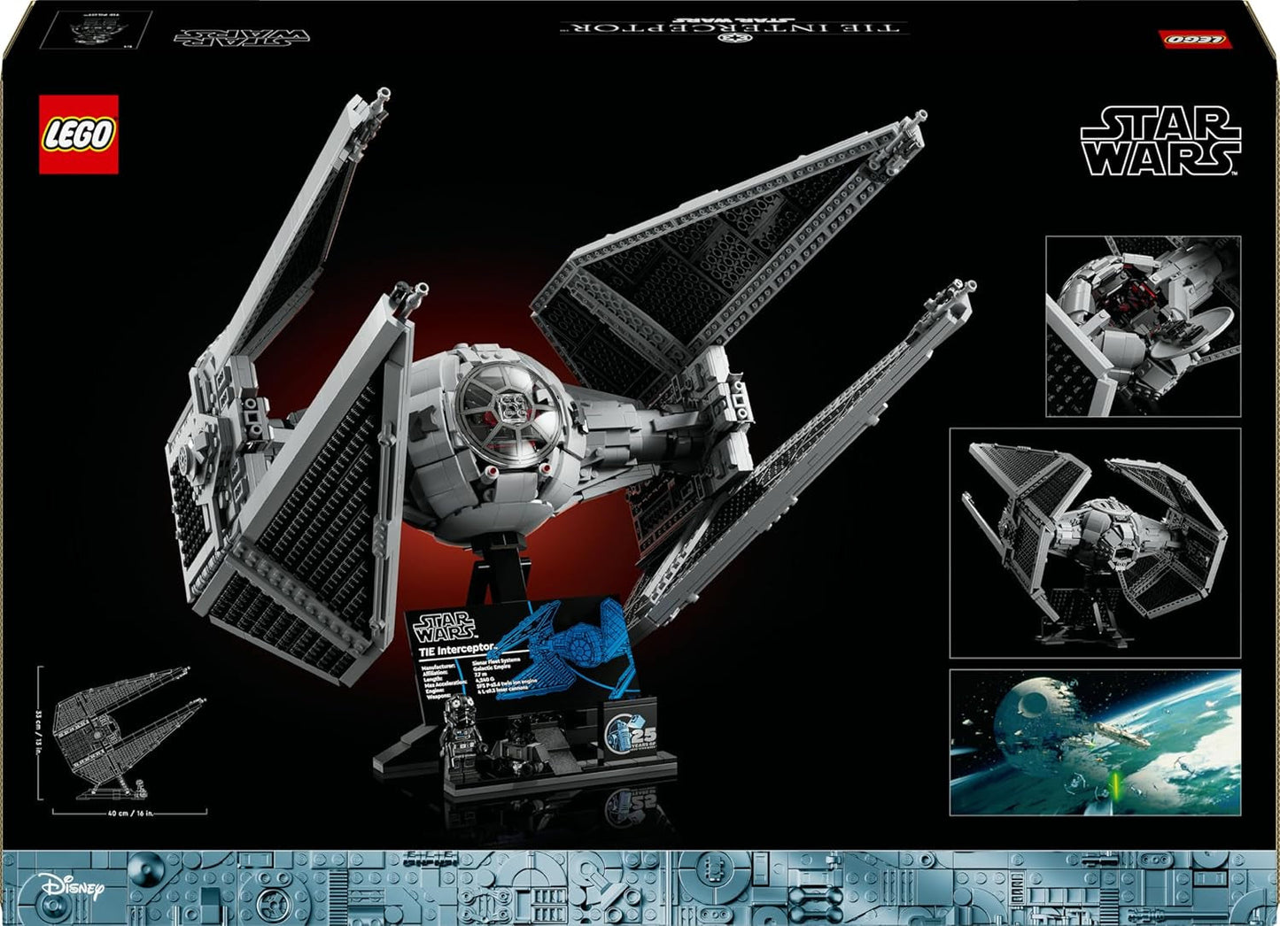 LEGO Star Wars Tie Interceptor Ultimate Collector Series Set di costruzione creativo per adulti Starfighter Modello in mattoncini Regalo per fan Set UCS da collezione 75382 Set di costruzione Acquista il negozio LEGO