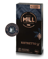 Kaffeekapseln Ristretto, 100 Kapseln für Kapselmaschinen (10x10), 80% alluminio riciclato in Kapselkörper