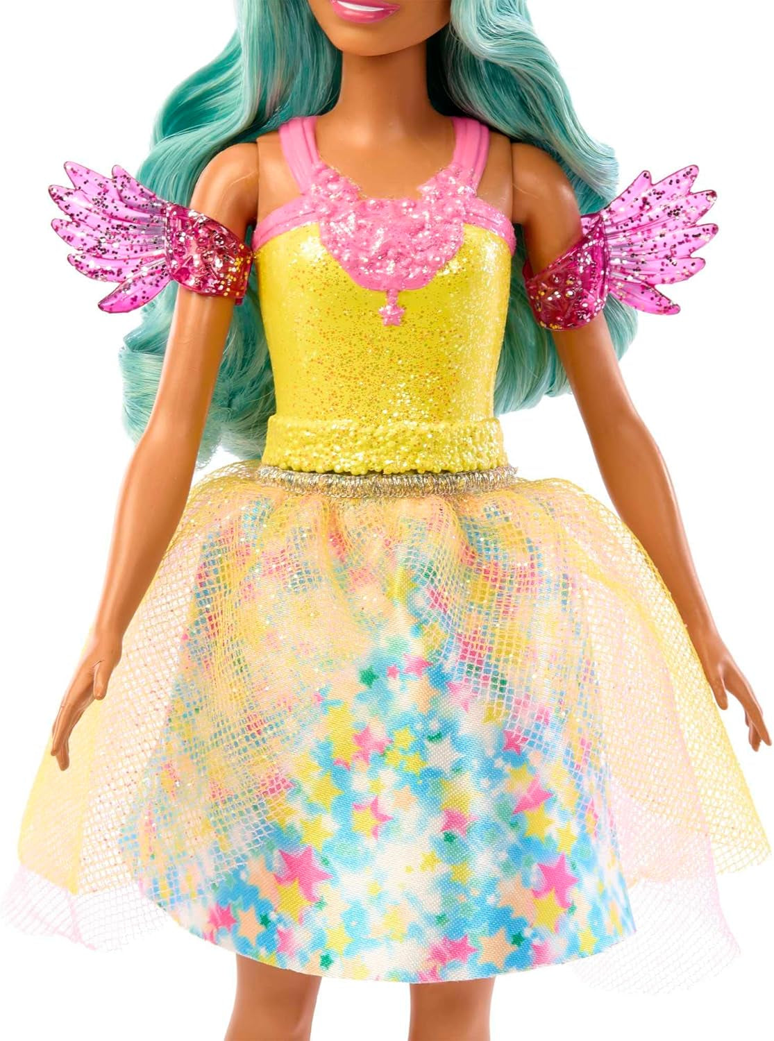 Barbie Magia Nascosta - bambola Teresa con abito da fata, capelli ondulati e pettine per una divertente acconciatura, dai 3 anni in su, HLC36