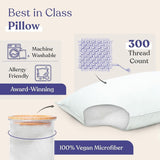 Fluffco Cuscino alternativo in piuma Cuscino standard per dormire Cuscino matrimoniale Cuscino per letto Cuscino per chi dorme sul fianco Cuscino rinfrescante Cuscino per hotel Cuscino per il collo Cuscino da viaggio (Standard Firm) Cuscini standard Naty Shop