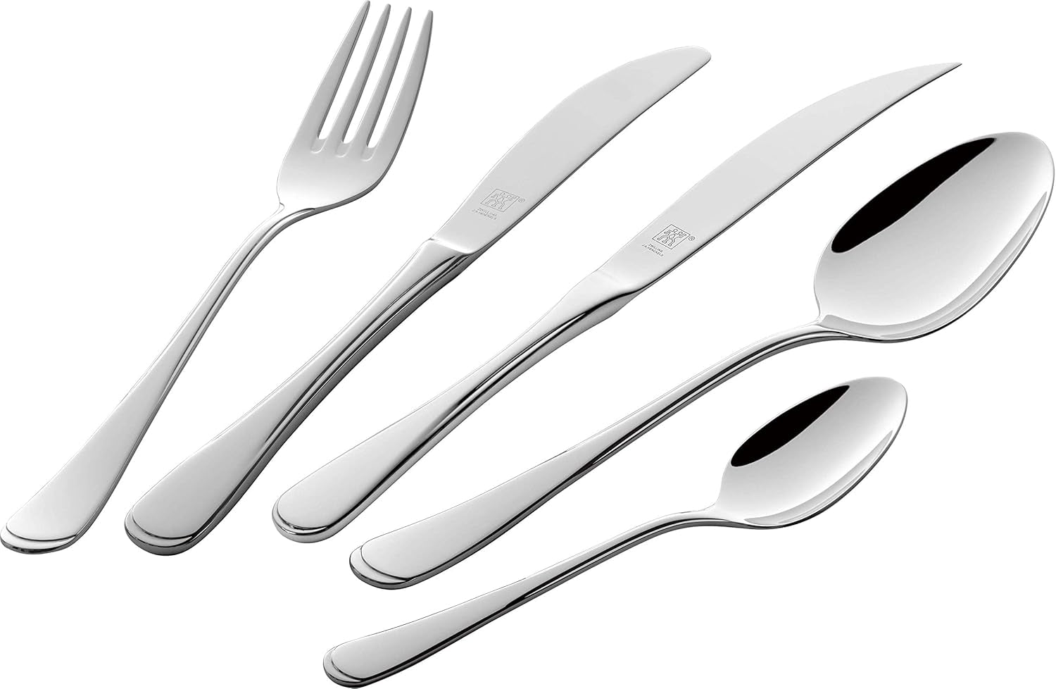 ZWILLING Nottingham Set posate, 72 pezzi, per 12 persone, acciaio inossidabile 18/10 Kitchen Naty Shop