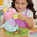 Peppa Pig bambola interattiva Evie da 28 cm con 20 suoni e molte funzioni, set di giocattoli per bambini dai 3 anni in su