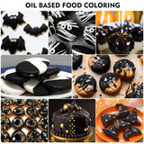 Colori dolci al cioccolato per cioccolato - 60 ml Colori dolci al burro per fondente, decorazioni per torte, dolci - Colorante alimentare fluido per burro di kakao, crema al burro, torta (nero) Naty Shop