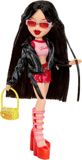 Bratz esce! - Giada - 1 bambola da collezione con accessori, vestito, borsa, occhiali da sole e spazzola - Giocattolo per bambini - Dai 6 anni in su, Rosso