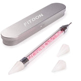 Set 3200 pietre per unghie FITDON Pietre AB in vetro multiforma e pietre AB con diamanti trasparenti per decorazioni per unghie Kit fai da te Gioielli Portachiavi Accessori per unghie