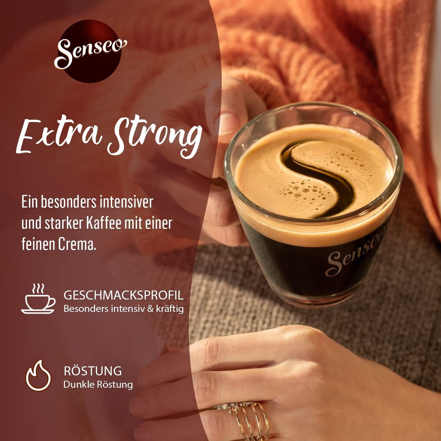 Senseo Pads Extra Forti, 5 x 16 Getränke, 80 Kaffeepads