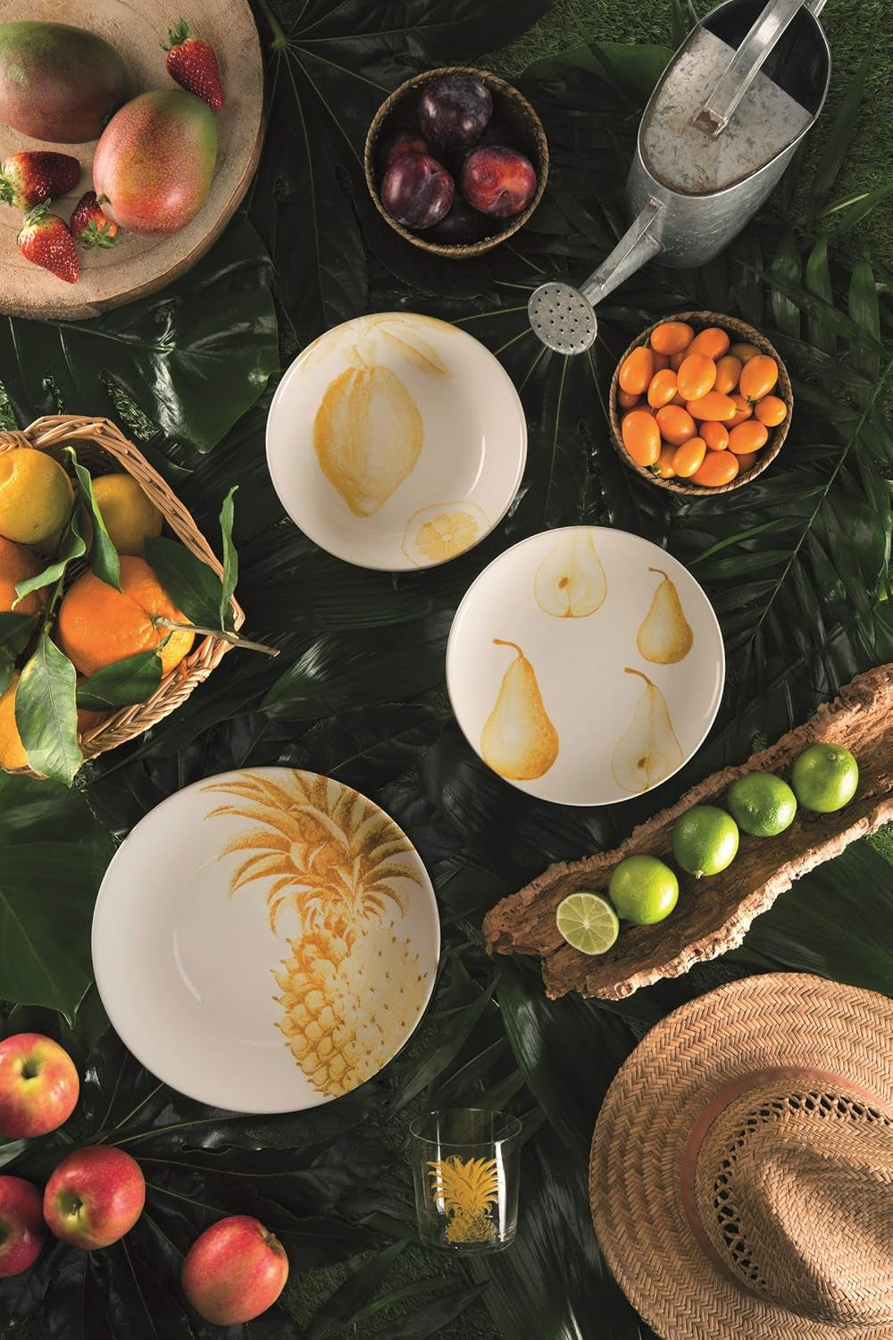 Piatto Excelsa Flora & Fauna, ceramica, multicolore