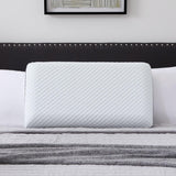 Cuscino LUCID memory foam con gel 40x60 cm - traspirante - effetto rinfrescante - fodera lavabile - cuscino certificato Oeko-Tex, bianco