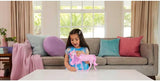 Barbie unicorno che si illumina al buio con 20 combinazioni interattive di effetti luminosi, sonori ed musicali per giocare premendo i pulsanti e accarezzando la testa, JCP78