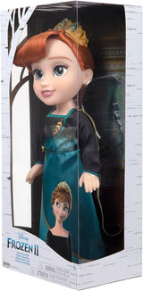 Disney Frozen 2 Anna Doll - una bambola snodabile alta 35 cm con un iconico abito alla moda con lo stemma di Arendelle e una tiara per un divertimento in più, per ragazze dai 3 anni in su