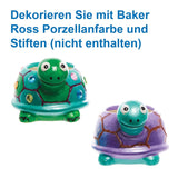 Baker Ross FX594 Fioriere in ceramica tartaruga - Confezione da 2, dipingi la tua fioriera