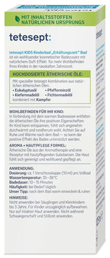 Tetesept Kids Cold Time Bath - additivo da bagno per bambini per la stagione fredda con 4 oli essenziali, rilassante e riscaldante, 125 ml Naty Shop