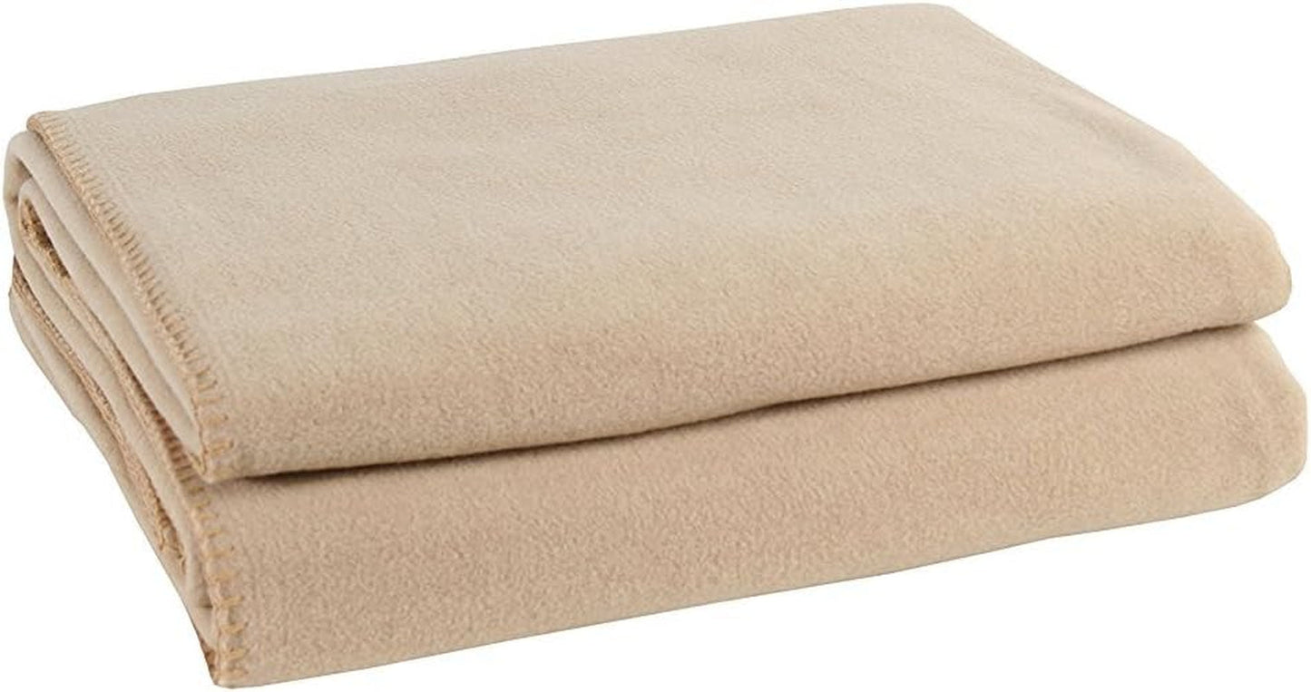 Coperta Zoeppritz colore: Rosso, Realizzata in 65% poliestere, 35% viscosa, Dimensioni: 160X200 Cm, 103291-235-160X200 Zoeppritz Letti e coperte dal 1828 040 Sabbia 160X200 Cm