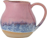 Tazza da latte in gres Bloomingville Paula - design decorativo, perfetta per il tavolo della colazione, con una consistenza naturale, 435 ml (rosa)
