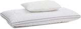 Gözze - Cuscino con cuscino interno 150G e fascia climatica, incluso sacchetto di ricarica, 40 X 80 cm - Cuscini standard Bianco Naty Shop