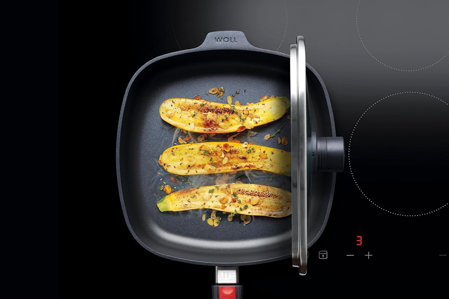 Padella Quadrata Woll Diamond Lite, Altezza 6 Cm - Senza Induzione Pentole e Padelle Naty Shop