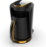 Caffetteria turca Inca | Macchine Türk Kahve | 250 ml (1-4 tazze) | 400 W | IKM-01 | Protezione contro le fuoriuscite e l'ebollizione senza acqua | Piastra riscaldante in acciaio inossidabile | Spegnimento automatico | Per un caffè turco perfetto