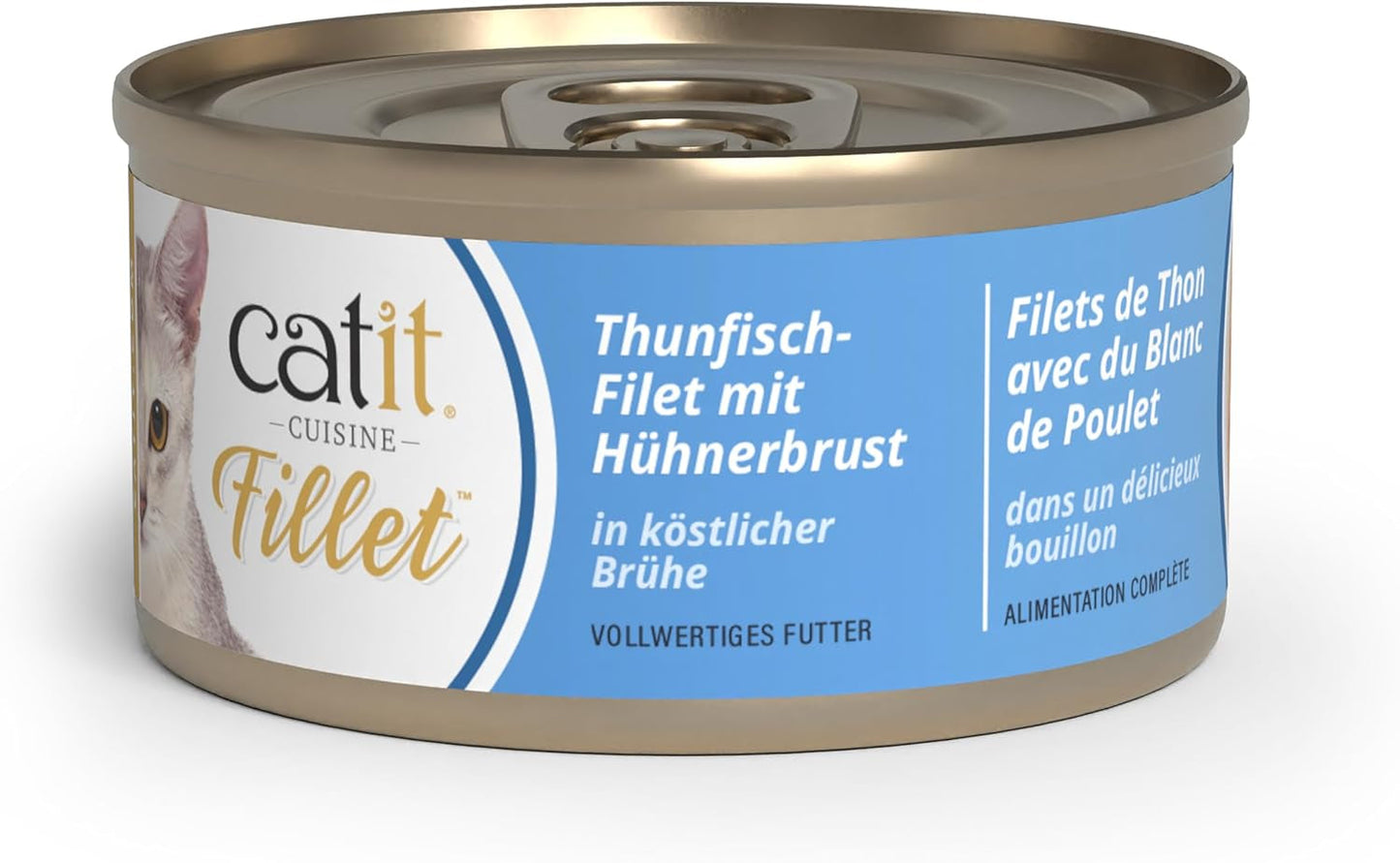 Catit Cuisine - Filetto di tonno con petto di pollo in Köstlicher Brühe, 75g