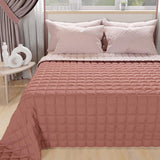 PETTI Artigiani Italiani - Copriletto singolo, copriletto double face, copriletto primaverile, blu notte, bianco, 100% Made in Italy