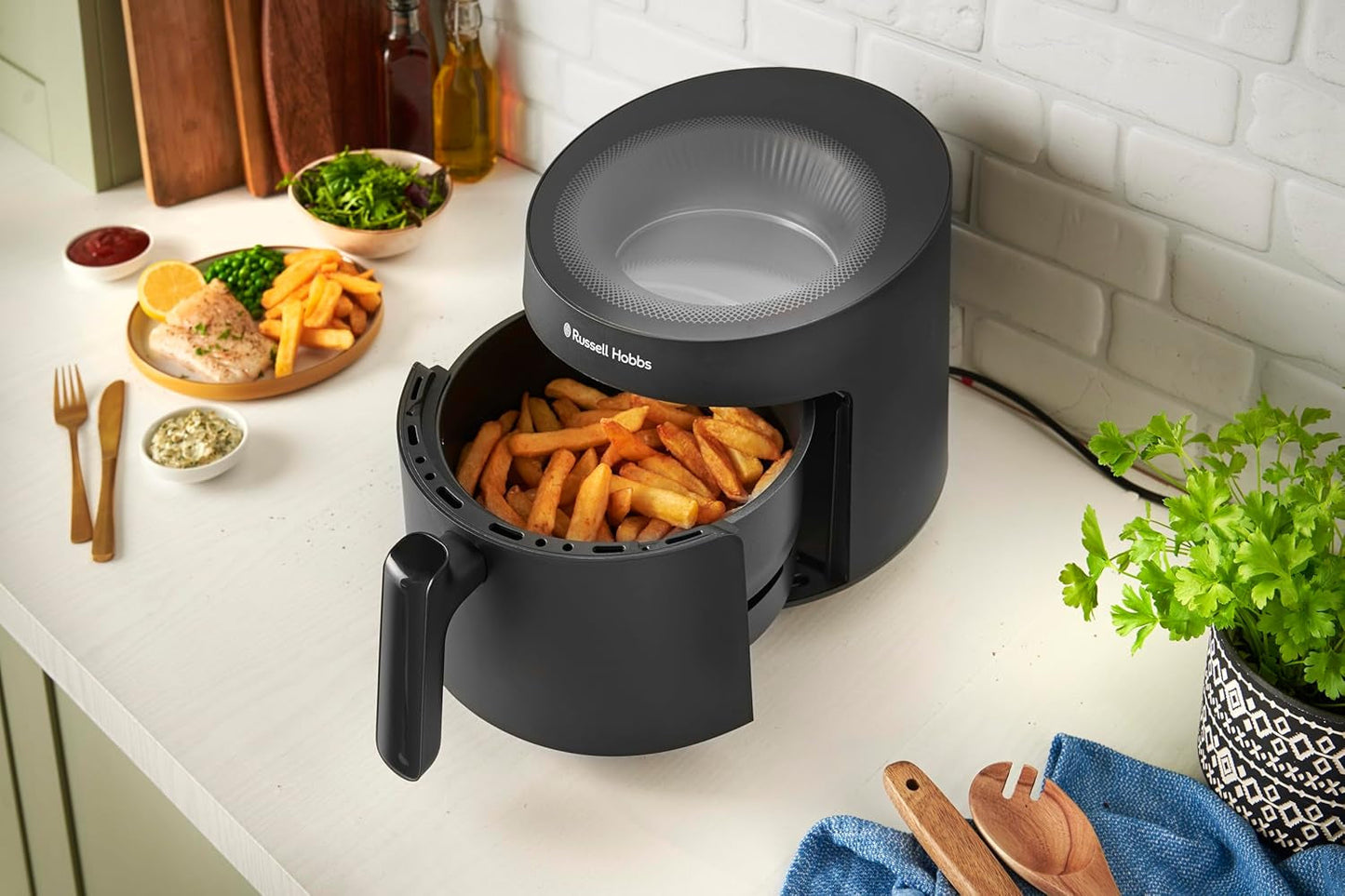 Russell Hobbs Airfryer, 5 litri, 10 programmi, finestra di visualizzazione Naty Shop Appliances