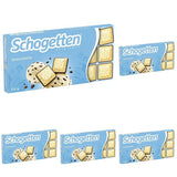 Tavoletta di cioccolato Schogetten Stracciatella 100g, porzionata singolarmente. Una delizia. Pezzo per pezzo.