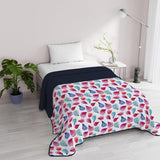 Fantasy Italian Bedding Microfibra Estate 1,5 Letti Murrine Trapunte e Trapunte Naty Shop Petali di Fiori 1 Posto E Mezzo