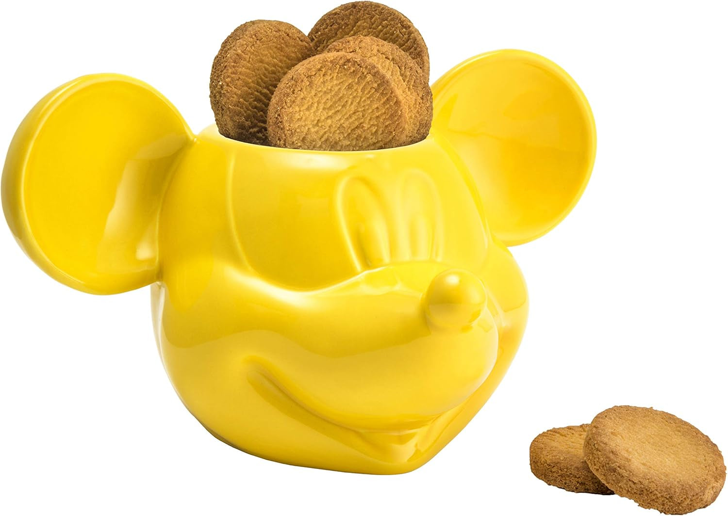 Joy Toy 62129 Biscottiera Disney Topolino 3D Giallo 25X17X20 Cm Scatole per alimenti Naty Shop
