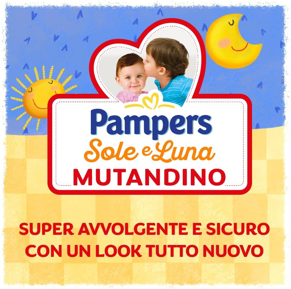 Pannolino Pampers Sole e Luna Maxi, taglia 4 (8-15 kg), 60 pannolini