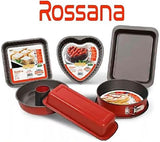 Rossana, Stampo budino con cono 23 cm, rivestimento antiaderente, colore rosso/grigio, Stampi e teglie in acciaio inox Naty Shop