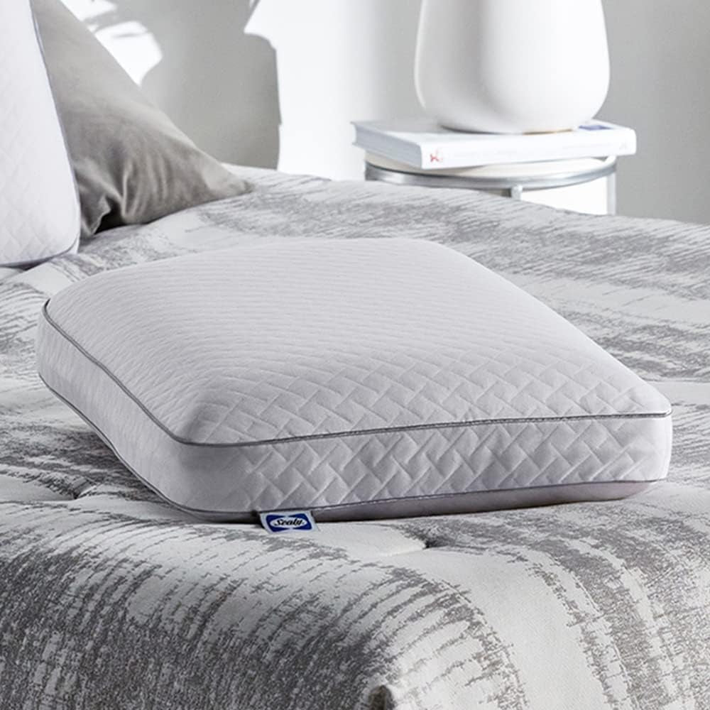 Sealy Essentials Cuscino in memory foam standard bianco 2 pezzi Naty Shop Cuscini standard
