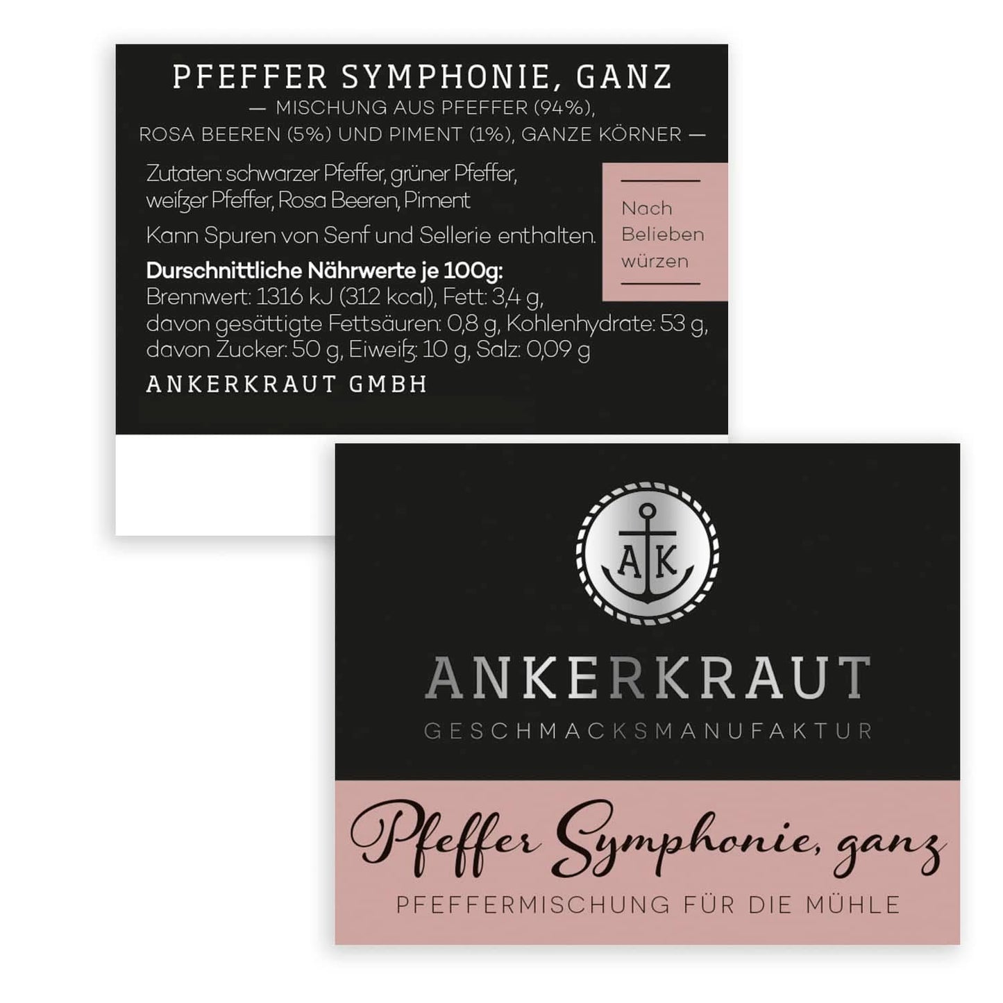 Ankerkraut Symphonie, mix di peperoni per condire con aroma e gusto, 140 grammi Condimenti Naty Shop