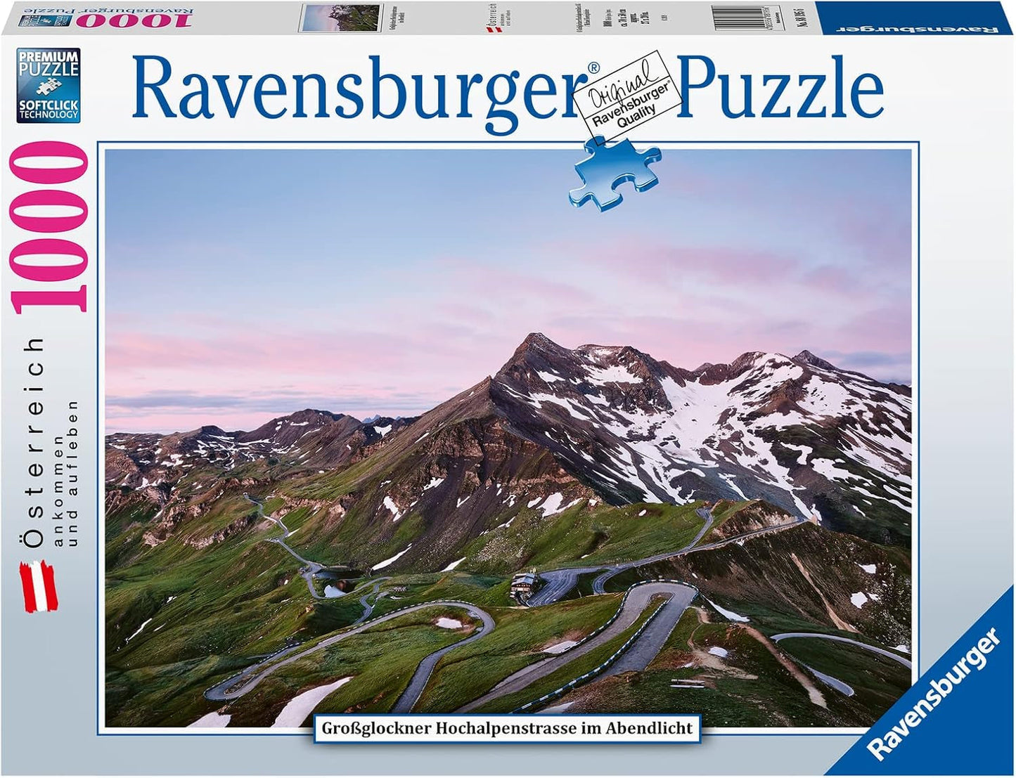 Ravensburger Puzzle 88195 88195-Großglockner Hochalpenstraße-Puzzle da 1000 pezzi per adulti e bambini dai 14 anni Puzzle Naty Shop Old Design