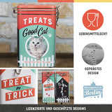 Scatola Nostalgic-Art dal sapore retrò, 1,3 l, Good Cat Treats - idea regalo per proprietari di gatti, in design vintage, in design vintage Scatole per alimenti Naty Shop