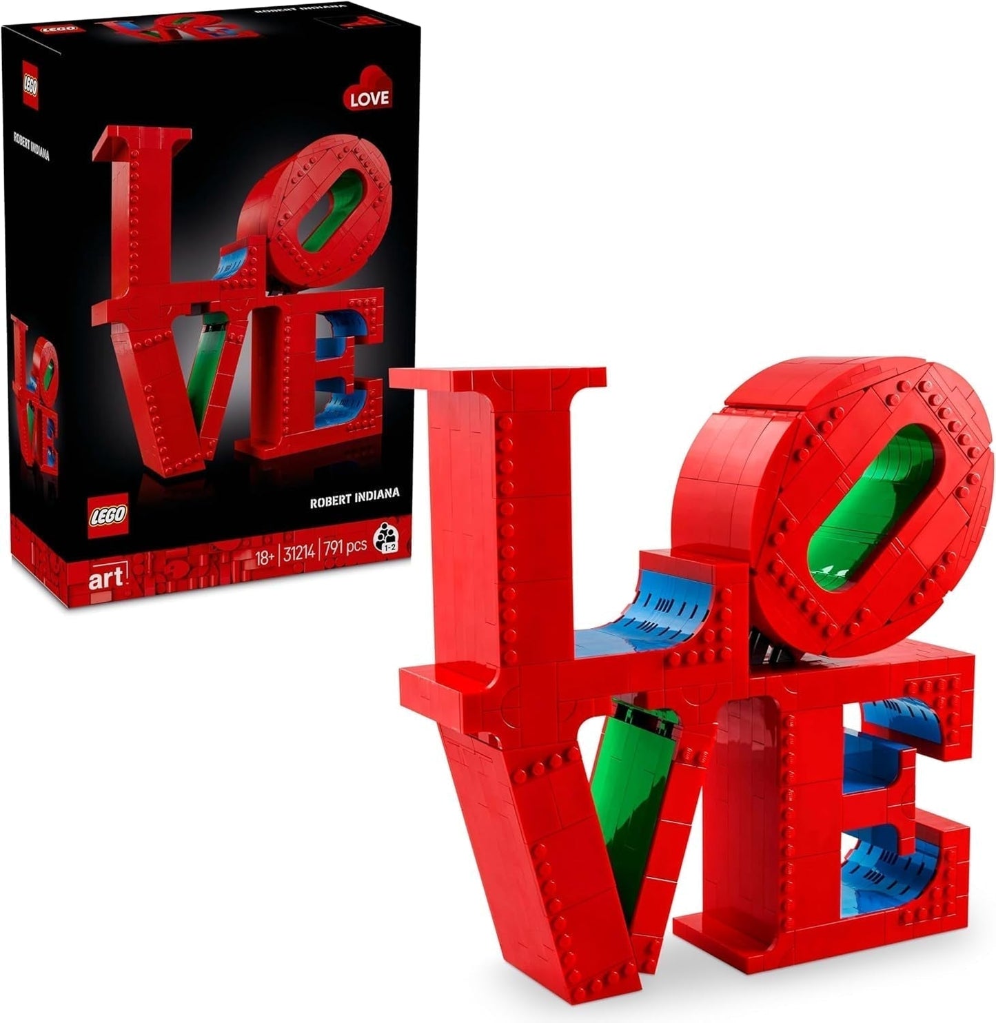 LEGO Art Love Set da costruzione per adulti, Decorazione per la casa, Regalo di San Valentino e Festa della mamma, Regalo per donne e uomini, Attività creativa per gli amanti dell'arte e del design 31214 Set da costruzione Besuche den LEGO-Store Titolo predefinito