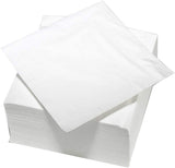ARTS DE LA TABLE 100 tovaglioli di cotone, 2 veli, 33 x 33 cm, bianco (confezione da 4)
