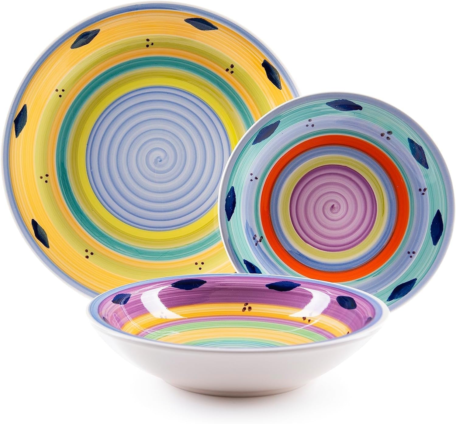 Servizio tavola Excelsa Esprit, ceramica, multicolore, 18 pezzi