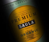 Caffè in grani Saula premium, confezione da 2 scatole x 500g. 100% Arabica biologica