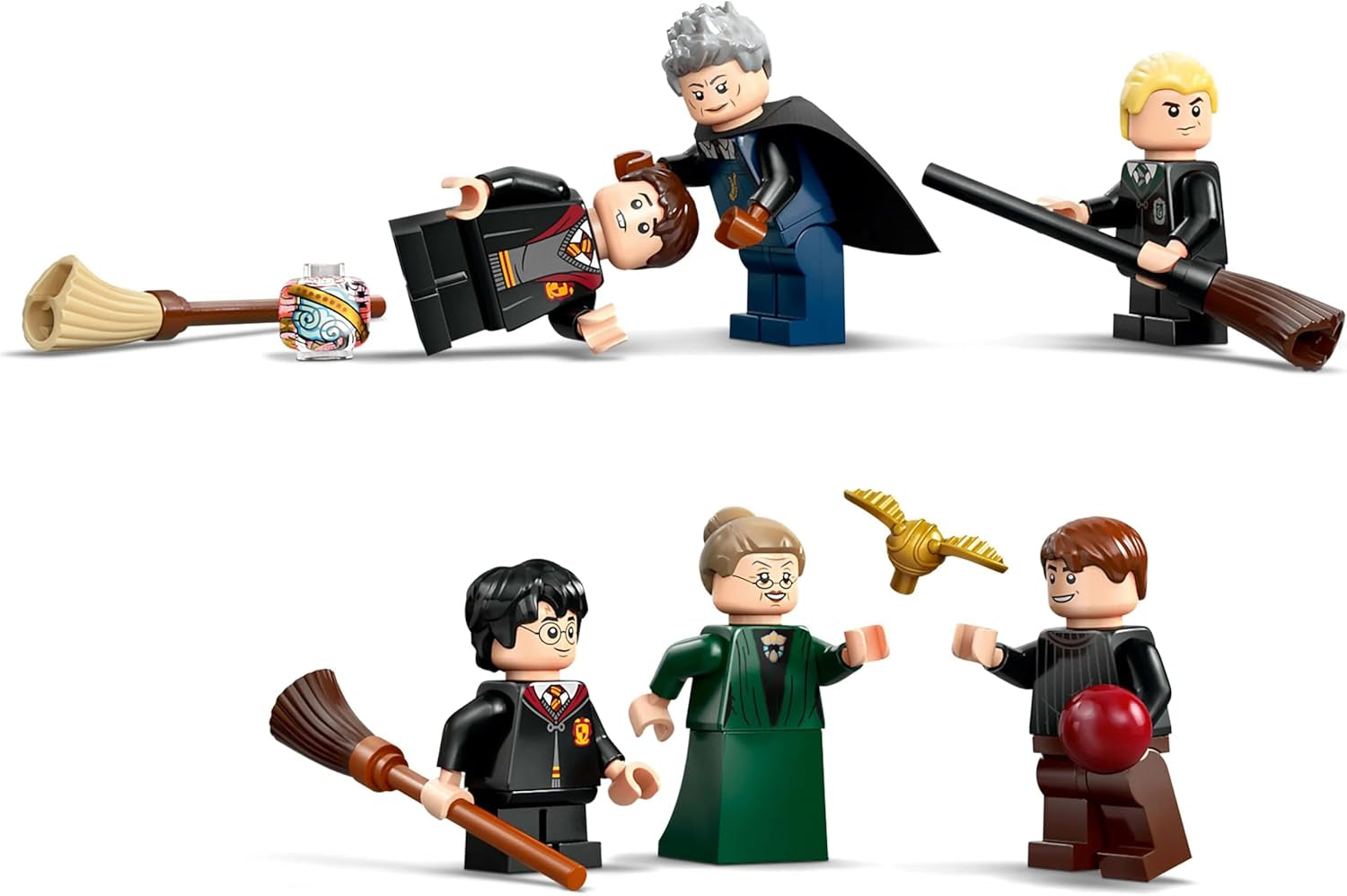 Castello di Hogwarts LEGO Harry Potter: Lezioni di volo Adventure Playset con 6 minifigure da collezione, tra cui Draco Malfoy e la Professoressa McGonagall, Set di giochi di ruolo per ragazzi e ragazze di 9 anni 76447 Set di costruzione Besuche den LEGO-Store