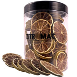 90 g di fette di limone essiccate|frutta secca per decorazione cocktail|limone essiccato come decorazione per Natale, dolci, bevande, gin, vin brulè, tè|limoni di qualità naturale al 100% senza zucchero Naty Shop prodotti disidratati 90,0 grammi