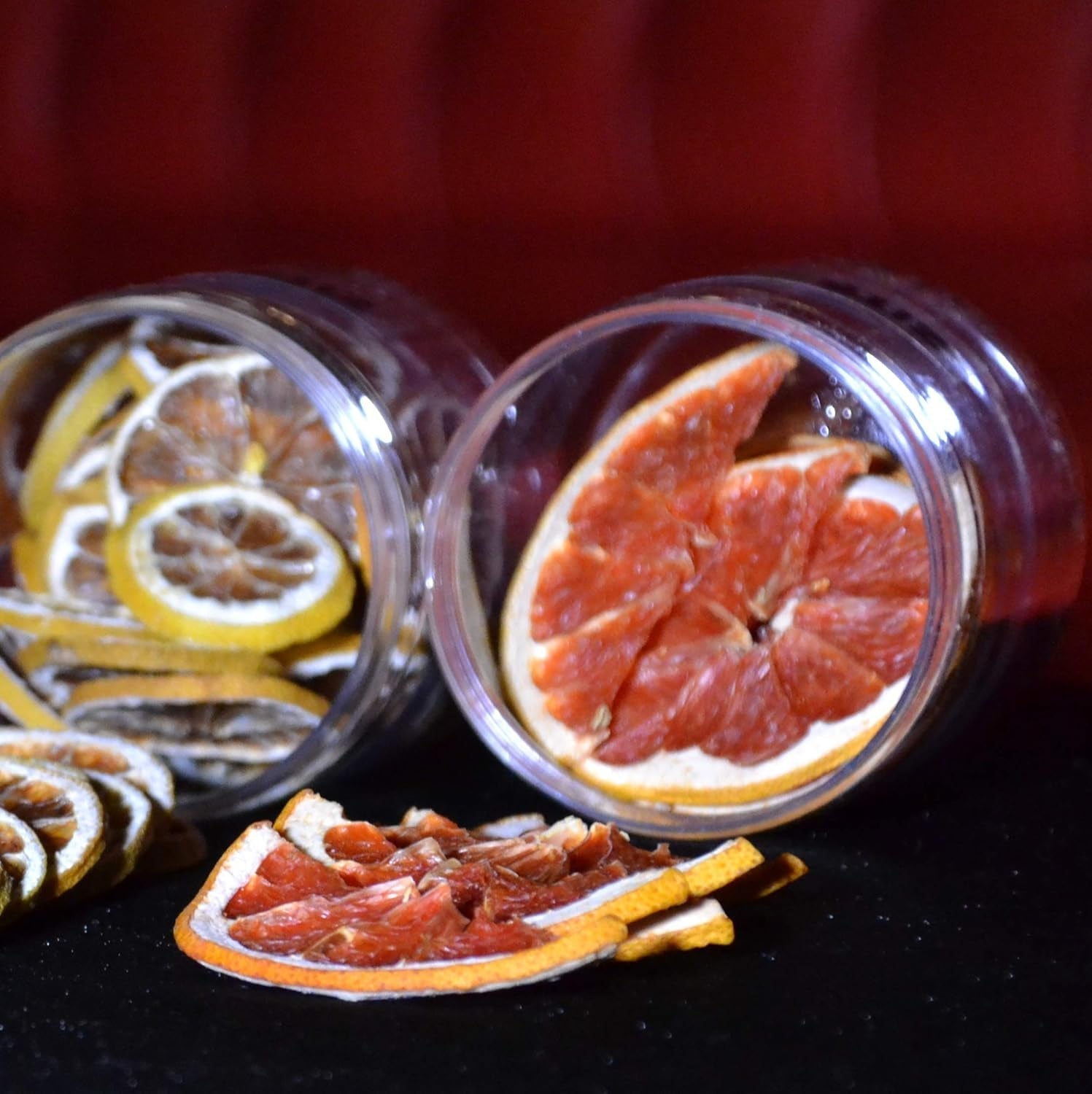 Pompelmo Secco per Cocktail 90gr - Frutta secca senza zucchero per cocktail, decorazioni, pasticceria, Natale, bevande - 100% Naturale Fette secche senza additivi Prodotti disidratati Naty Shop