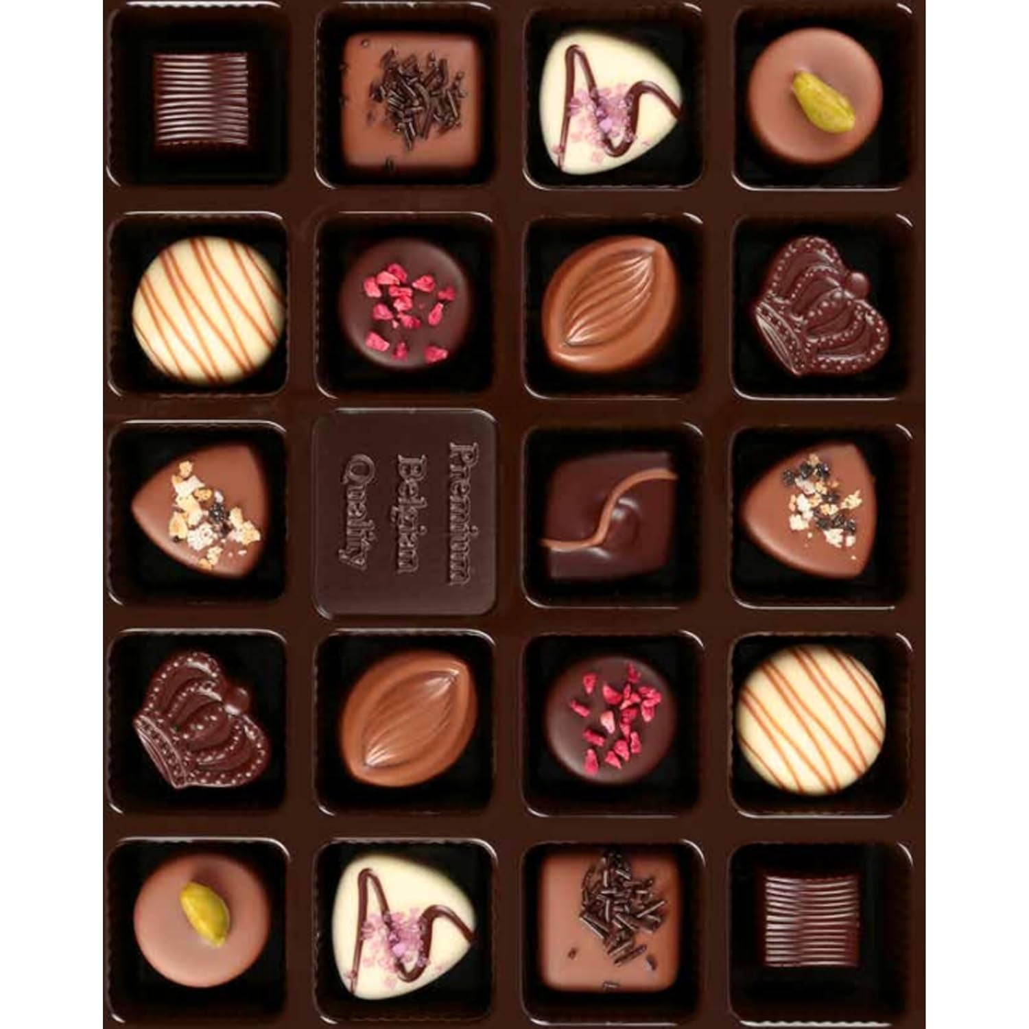 Cioccolatini di lusso belgi Limar: 19 prelibatezze individuali - realizzate in stile tradizionale