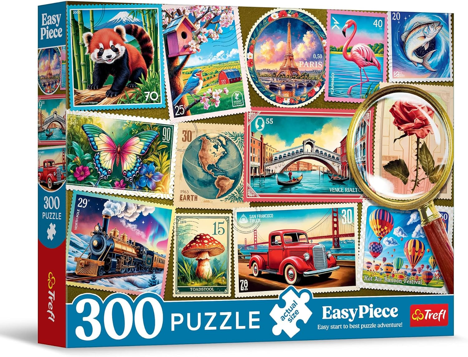 Trefl - Easypiece Puzzle : Francobolli - 300 pezzi - Pezzi grandi, Puzzle facile, Per adulti e bambini sopra i 10 anni Puzzle Naty Shop Titolo predefinito
