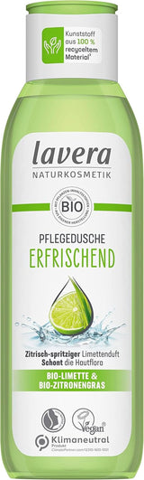Lavera, Gel doccia rinfrescante con lime biologico, 250 ml Doccia e bagno Naty Shop
