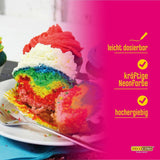 Decocino Neon Pasta Alimentare Rosso - Colorante alimentare ad alto dosaggio - Per colorare torte, muffin, cupcakes - Insapore