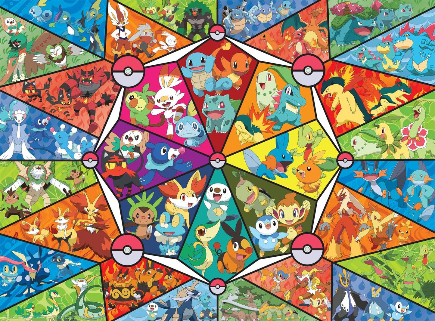 Buffalo Games - Pokemon - Starter in vetro colorato - puzzle 1000 pezzi Puzzle Naty Shop Titolo predefinito