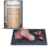 Venandi - Cibo umido per gatti premium - carne di maiale come unica proteina, 6 x 400 g (confezione da 6), senza cereali con carne extra